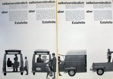 Renault Estafette Modelprogram 1962 Carbrochure (7158)